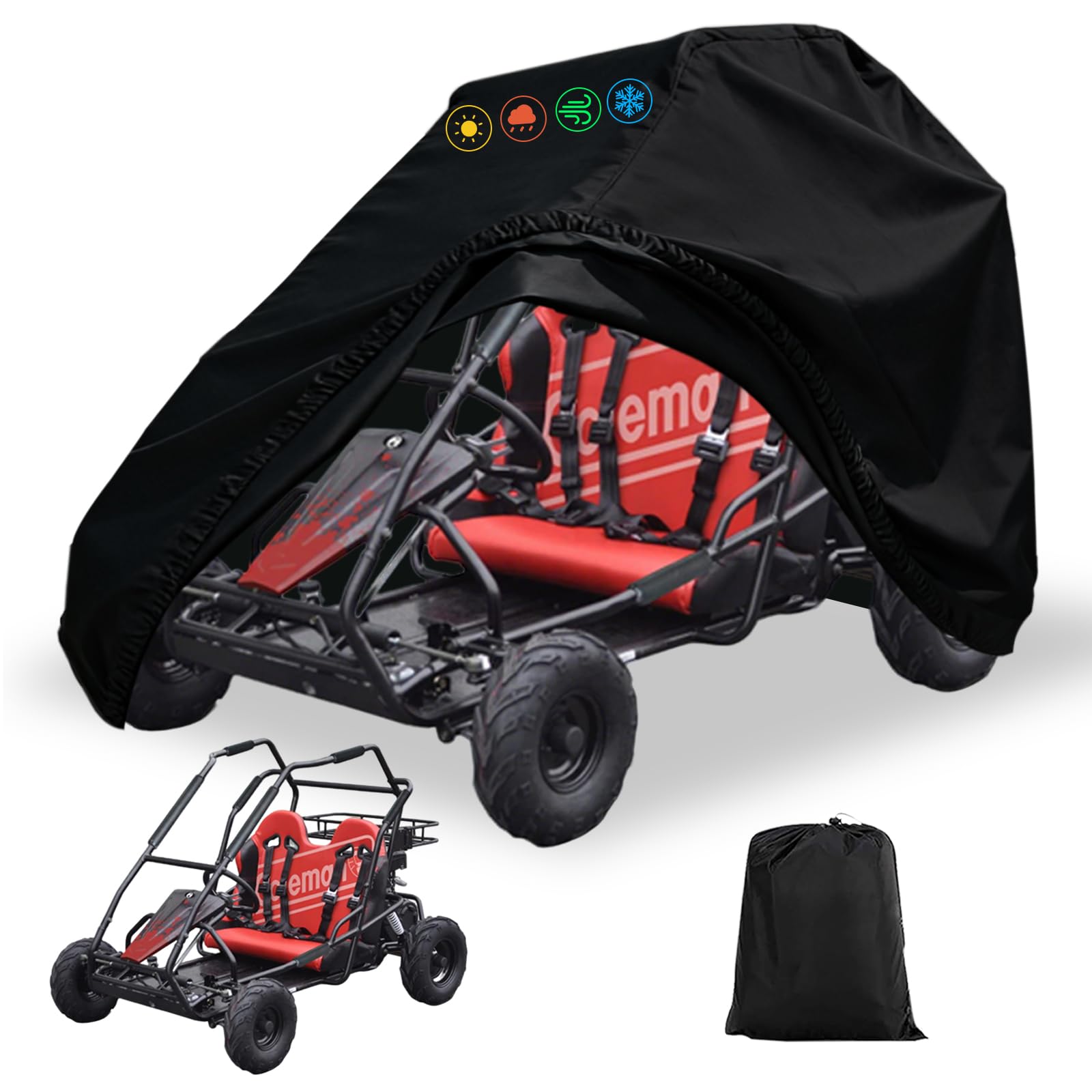 Amazon.com: Go Kart KT196 Cover Waterproof,Anti-UV,Adjustable Hem